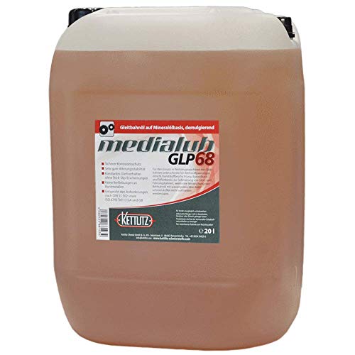 20 Liter Mineralisches Gleitbahnöl KETTLITZ-Medialub GLP 68 Bettbahnöl auf Mineralölbasis von KETTLITZ-Medialub
