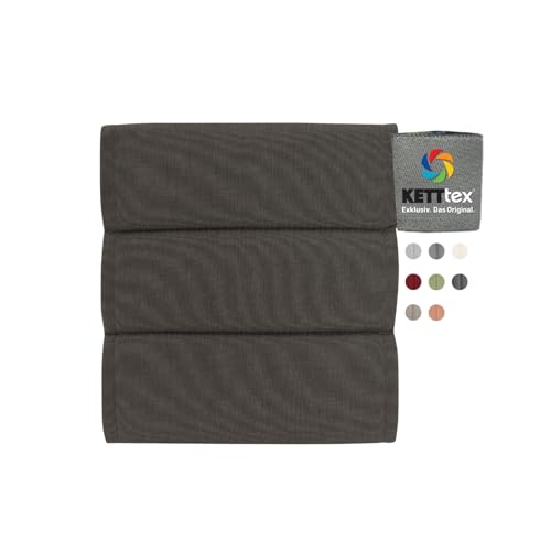 KETTtex Auflage Hocker dunkelgrau I Barhocker Polster 50x50x3cm I KTH1 Sitzauflage weich & robust I Stuhlauflage ohne Verblassen I pflegeleichtes Sitzkissen I Dessin 8692 von KETTtex EXKLUSIV