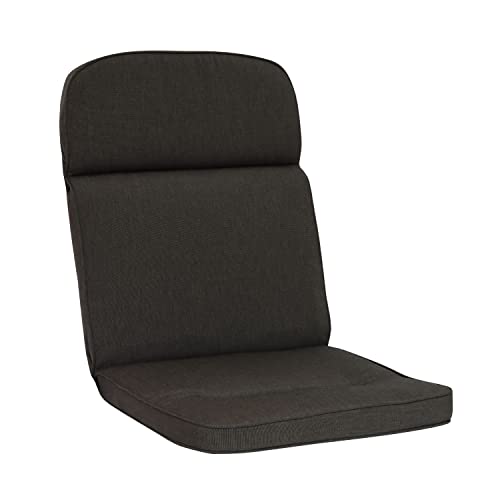 KETTtex Auflage Mittellehner Dunkelgrau I Gartenstuhl Polster 110x50x7cm I KTH3 Sitzauflage weich & robust I atmungsaktive Stuhlauflage I UV-beständiges Sitzkissen I Dessin 8692 von KETTtex EXKLUSIV
