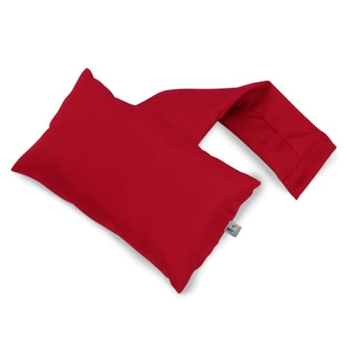 KETTtex EXKLUSIV® Kopf- und Rückenpolster Rot I 40x25x15cm I mit Reißverschluss I Gewichte zur Höheneinstellung I Kissenfüllung und Kissenhülle I waschbar & pflegeleichtes Kissen von KETTtex EXKLUSIV