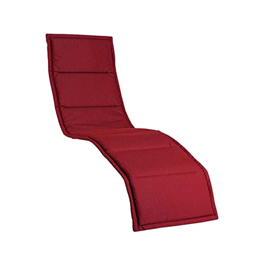 KETTtex EXKLUSIV Auflage Bäderliege Bordeaux I Gartenliege Polster 205x55x3cm I Liegenauflage weich & robust I Liegestuhl-Auflage UV-beständig I wasserabweisendes Liegekissen I Dessin 2313 von KETTtex EXKLUSIV