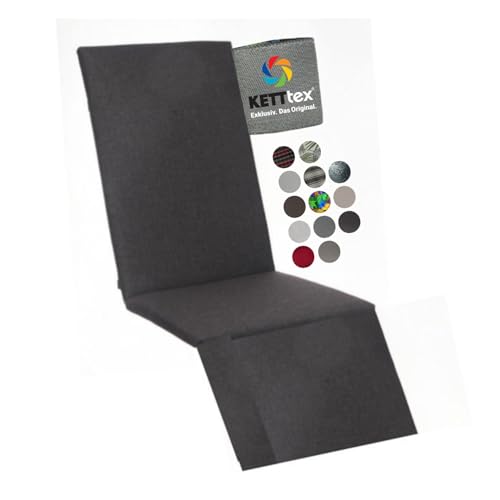 KETTtex EXKLUSIV Auflage Basic-Relaxsessel Anthrazit I Gartenstuhl Polster 170x50x4cm I KTH2 Sitzauflage weich & robust I Stuhlauflage wasserabweisend & atmungsaktiv I UV-beständiges Sitzkissen KETTtex EXKLUSIV Auflage Basic-Relaxsessel Anthrazit I Gartenstuhl Polster 170x50x4cm I KTH2 Sitzauflage weich & robust I Stuhlauflage wasserabweisend & atmungsaktiv I UV-beständiges Sitzkissen von KETTtex EXKLUSIV
