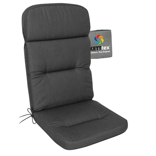 KETTtex EXKLUSIV Auflage Hochlehner Agora anthrazit I Gartenstuhl Polster 123x50x9cm I spinndüsengefärbter Stoff I KTH3 Sitzauflage I Pflegeleichte und widerstandsfähige Sesselauflage I Dessin 2710 KETTtex EXKLUSIV Auflage Hochlehner Agora anthrazit I Gartenstuhl Polster 123x50x9cm I spinndüsengefärbter Stoff I KTH3 Sitzauflage I Pflegeleichte und widerstandsfähige Sesselauflage I Dessin 2710 von KETTtex EXKLUSIV