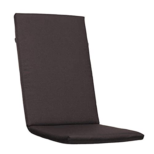 KETTtex EXKLUSIV Auflage Hochlehner Schwarz I Gartenstuhl Polster 123x50x4cm I KTH2 Sitzauflage weich & robust I Wetter- & formbeständige Stuhlauflage I pflegeleichtes Sitzkissen I Dessin 8818 von KETTtex EXKLUSIV