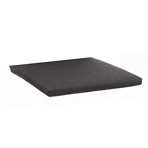 KETTtex EXKLUSIV Auflage Hocker Anthrazit I Barhocker Polster 48x48x4cm I KTH2 Sitzauflage weich & robust I Stuhlauflage wasserabweisend I UV-beständiges Sitzkissen I Dessin 2266 von KETTtex EXKLUSIV