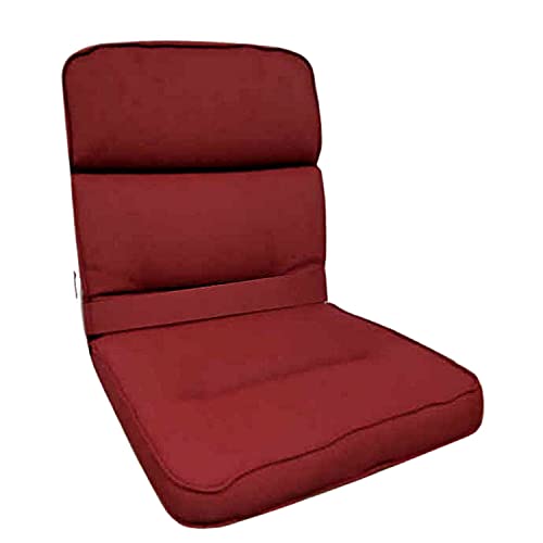 KETTtex EXKLUSIV Auflage Niederlehner Bordeaux I Gartenstuhl Polster 100x50x7cm I KTH3 Sitzauflage weich & robust I Stuhlauflage UV-beständig I wasserabweisendes Sitzkissen I Dessin 2313 von KETTtex EXKLUSIV