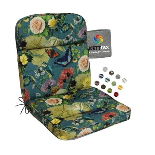 KETTtex EXKLUSIV Auflage Niederlehner Butterfly I Gartenstuhl Polster 100x50x7cm I KTH3 Sitzauflage weich & robust I Stuhlauflage atmungsaktiv I Sitzkissen UV-beständig I Dessin 2670 KETTtex EXKLUSIV Auflage Niederlehner Butterfly I Gartenstuhl Polster 100x50x7cm I KTH3 Sitzauflage weich & robust I Stuhlauflage atmungsaktiv I Sitzkissen UV-beständig I Dessin 2670 von KETTtex EXKLUSIV