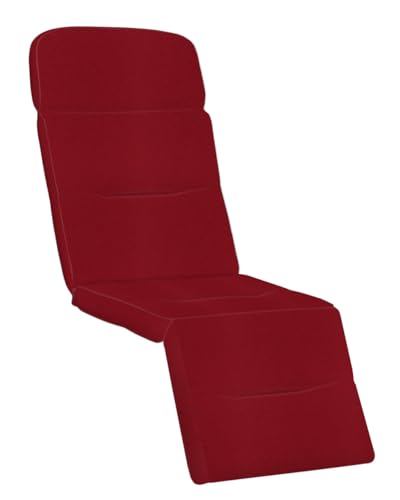 KETTtex EXKLUSIV Auflage Relaxliege Bordeaux I Gartenliege Polster 175x50x9cm I KTH3 Liegenauflage weich & robust I Liegestuhl-Auflage UV-beständig I wasserabweisendes Liegekissen I Dessin 2313 von KETTtex EXKLUSIV