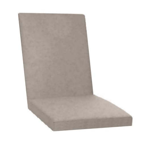 KETTtex EXKLUSIV Comfort Auflage Mittellehner Taupe/Chamganer I Gartenstuhl Polster 106x50x4cm mit 7cm Sitzpolster I KTH2 Sitzauflage weich & robust I wetterbeständige Stuhlauflage I Dessin 2314 von KETTtex EXKLUSIV