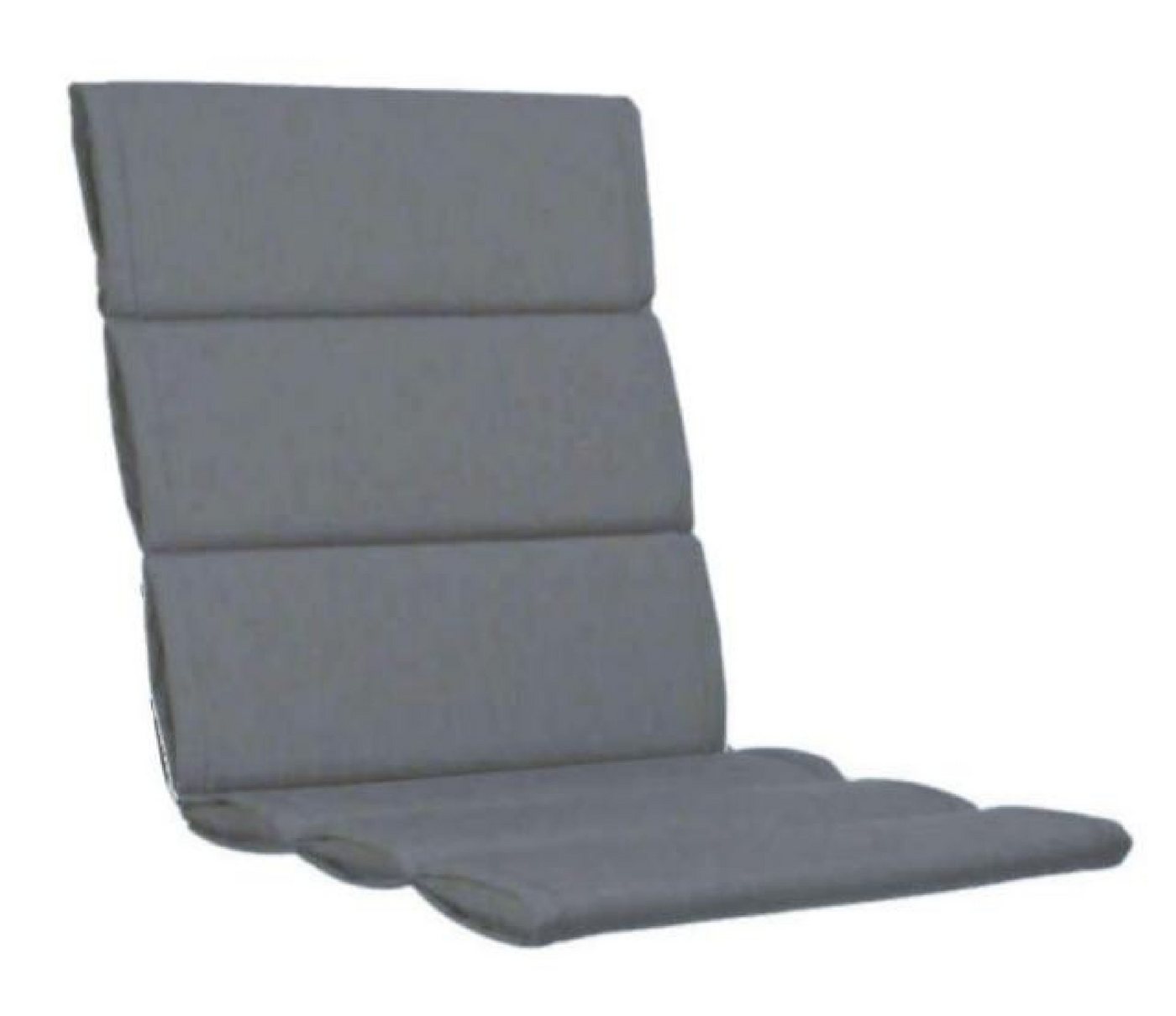 KETTtex EXKLUSIV Polsterauflage KTH 1 PLUS - grau - Comfort Polsterauflagen für Gartenstühle, Comfort PLUS - extra dicke Polsterung der Sitzfläche von KETTtex EXKLUSIV