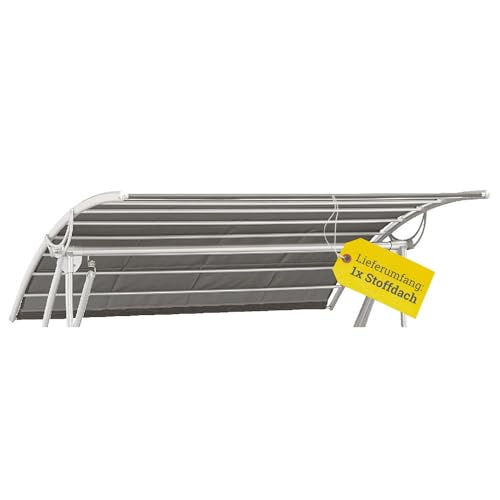 KETTtex EXKLUSIV Schaukeldach für Kettler VIP anthrazit 206 x 183 cm I Dach Hollywoodschaukel I UV-beständiges Schaukel-Dach I 100% Polyester I Wasserabweisend & pflegeleicht von KETTtex EXKLUSIV