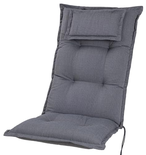 50089-51 Auflage Hochlehner Rom grau meliert 123x50x9 cm von KETTtex