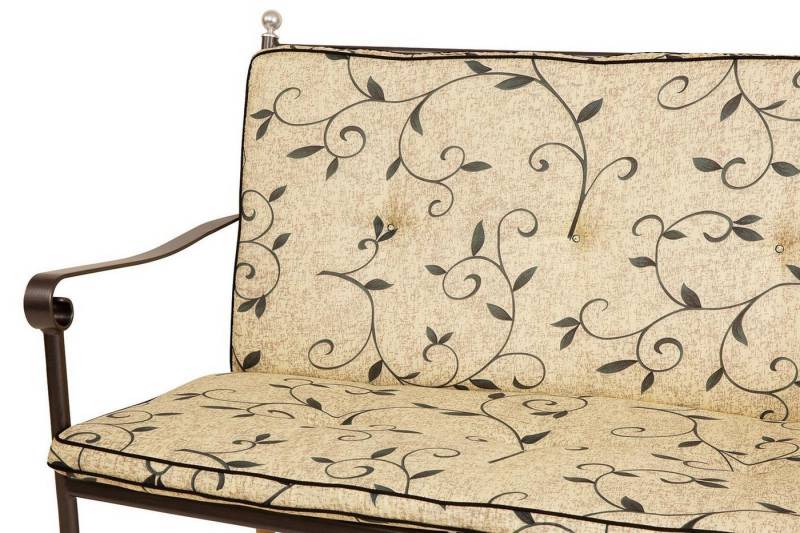 KETTtex Bankauflage für Royal Garden MWH Bank Excelsior 2-Sitzer 2222 natur Ranke KETTtex, (1 St), mit Bindebändern von KETTtex