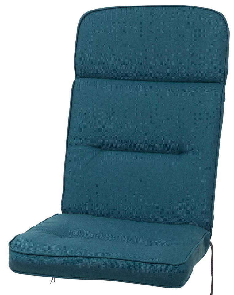 KETTtex Hochlehnerauflage Hochlehner Alicante 2312 petrol 120x50x8 cm wasserabweisend lichtecht, (1 St) von KETTtex