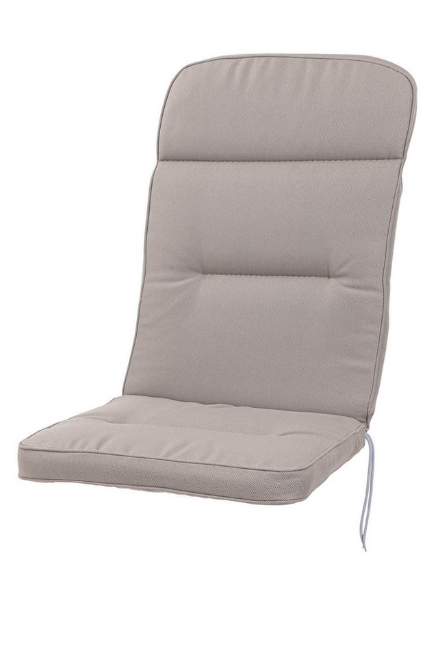 KETTtex Hochlehnerauflage Hochlehner Alicante 2314 hellgrau 120x50x8cm wasserabweisend lichtecht, (1 St) von KETTtex