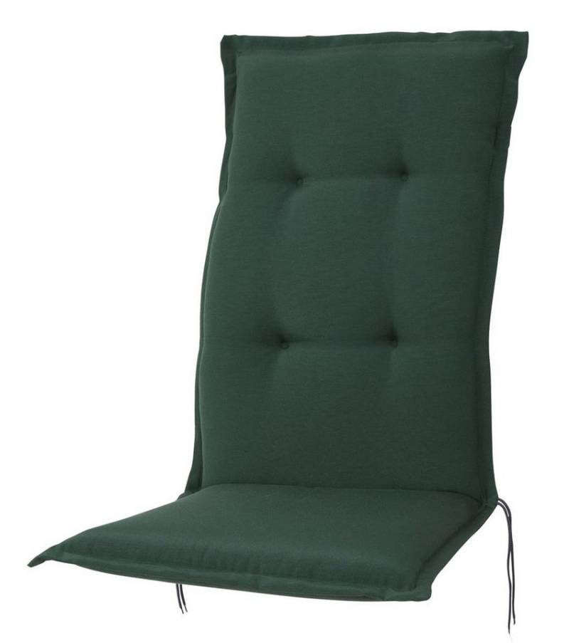 KETTtex Hochlehnerauflage Hochlehner Florence 2147 dunkelgrün 120x50x8 cm KETTtex, (1 St), Halteband verstellbar mit Bindebändern von KETTtex