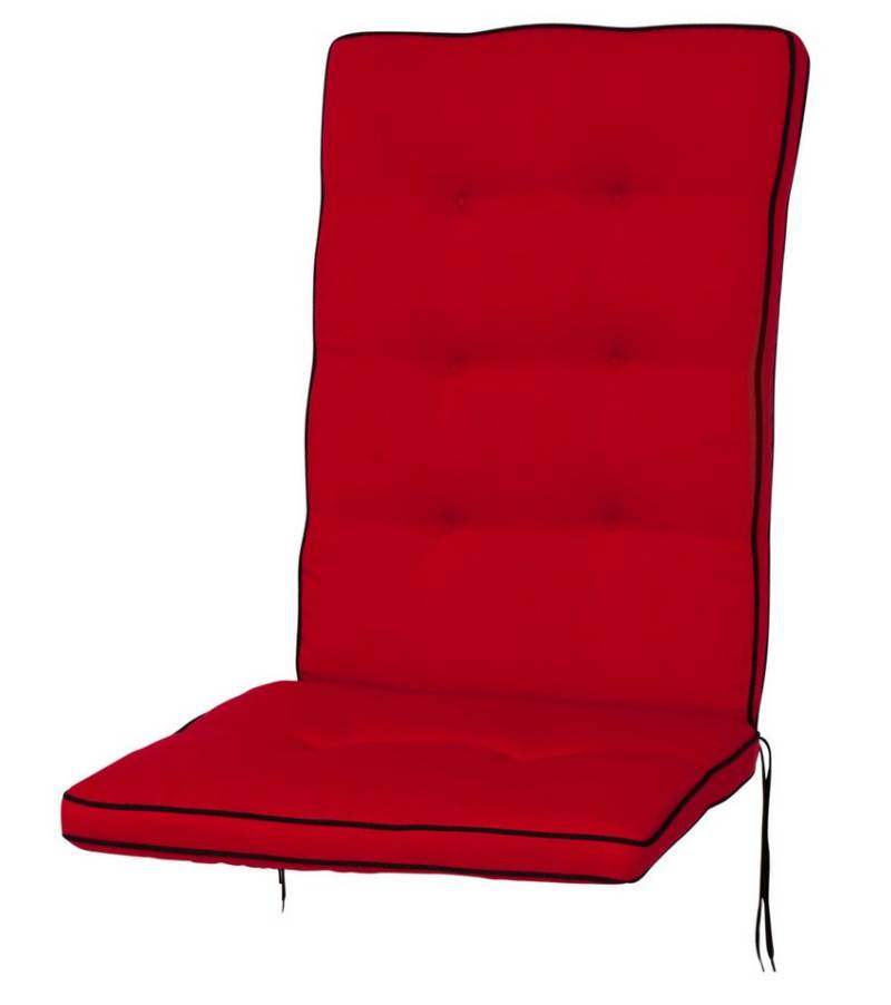 KETTtex Hochlehnerauflage für Royal Garden MWH Hochlehner Excelsior 2180 rot KETTtex, (1 St), mit Bindebändern von KETTtex