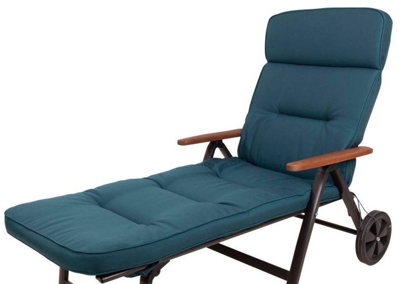 KETTtex Liegenauflage Rollliege Alicante 2312 petrol 200x60x9cm wasserabweisend lichtecht, (1 St) von KETTtex