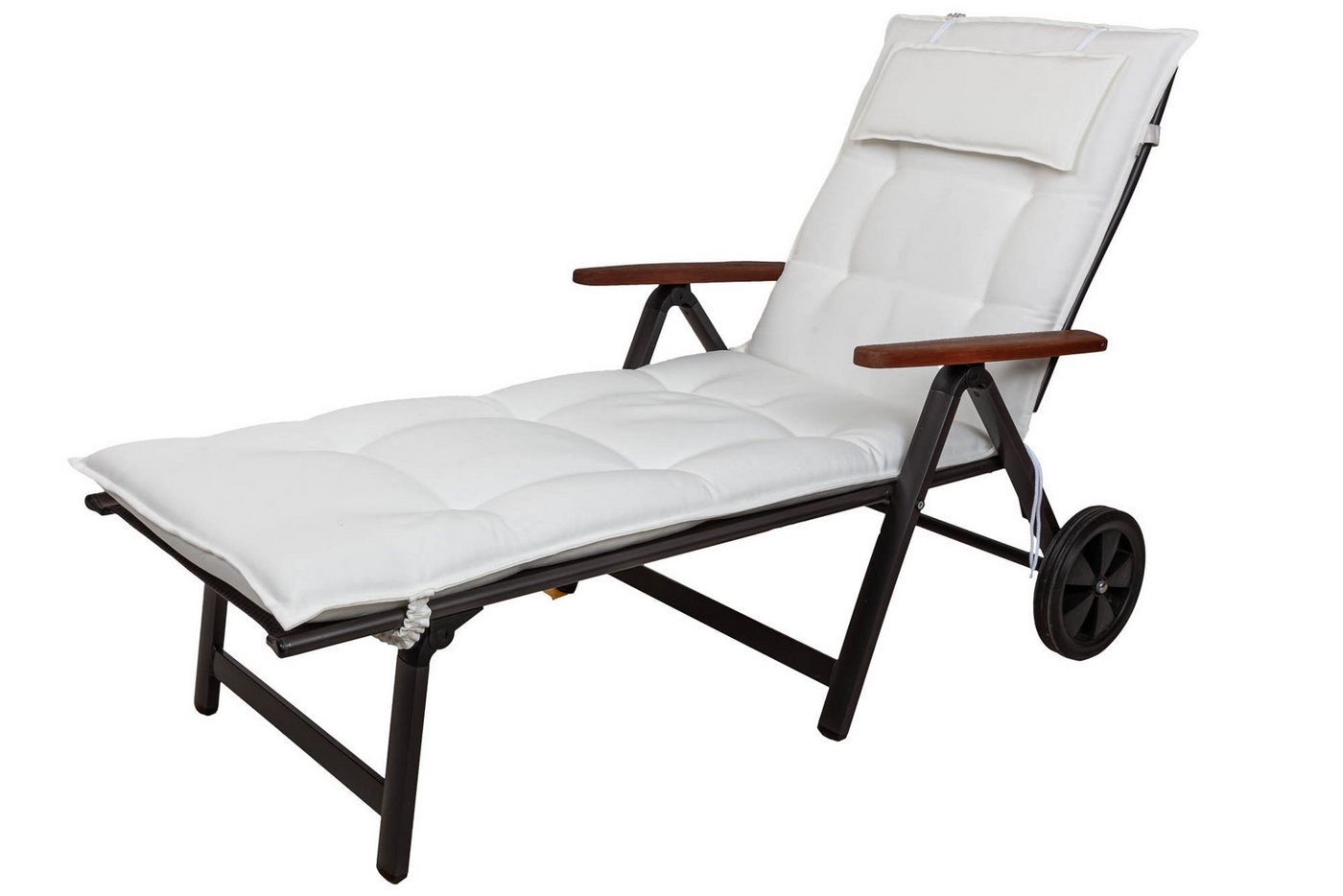 KETTtex Liegenauflage Rollliege Marbella 2320 weiß 190x60x7,5 cm KETTtex, (1 St), mit Bindebändern Halteband Gummi von KETTtex