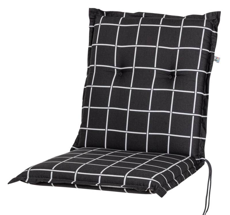 KETTtex Polsterauflage Auflage Niederlehner Milano 2398 anthrazit-grau 102x49x6 cm KETTtex, (1 St), Halteband verstellbar mit Bindebändern von KETTtex