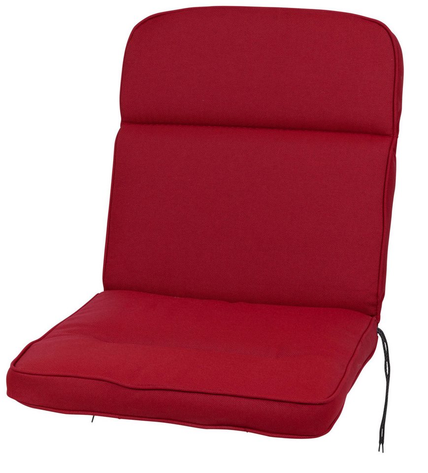 KETTtex Polsterauflage Niederlehner Alicante 2313 rot 100x50x7 cm wasserabweisend lichtecht, (1 St) von KETTtex