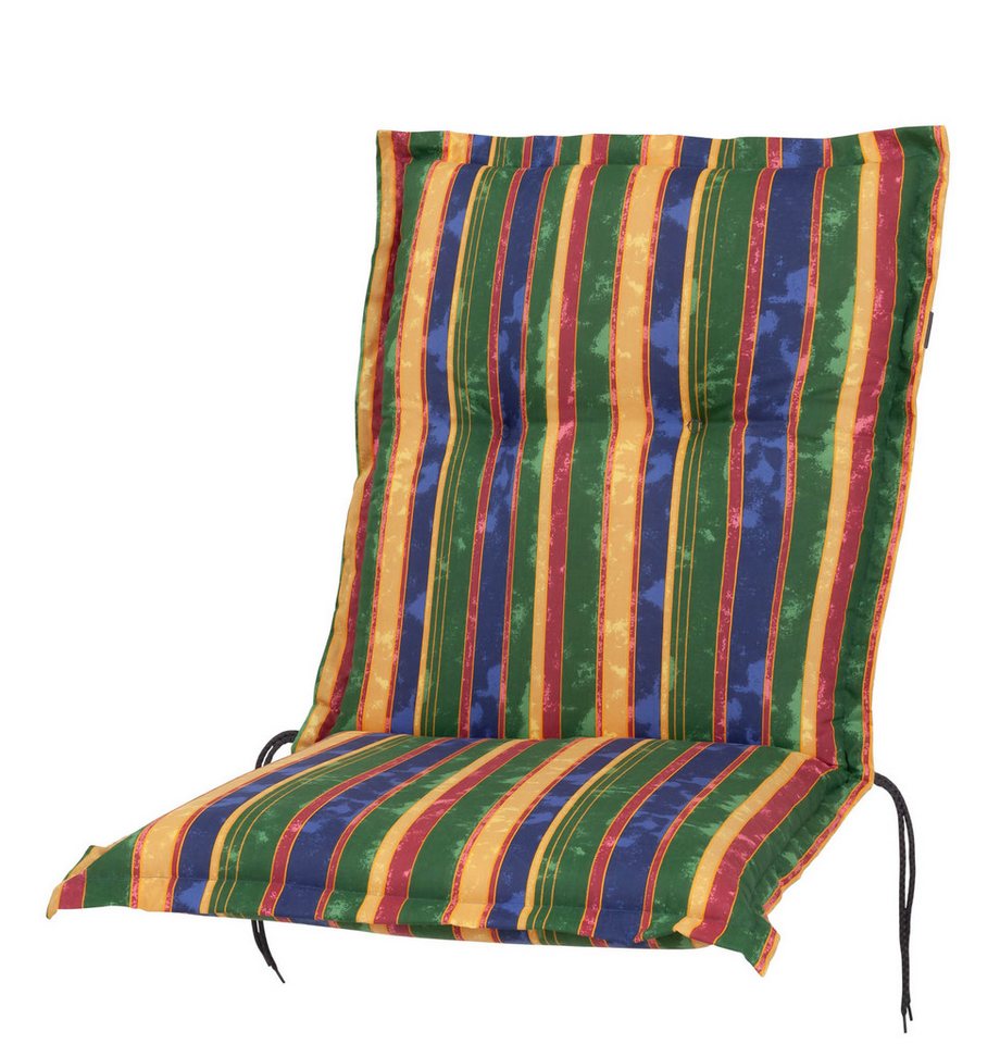 KETTtex Polsterauflage Niederlehner Florence 2268 multicolor Streifen 100x50x8 cm KETTtex, (1 St), Halteband verstellbar mit Bindebändern von KETTtex