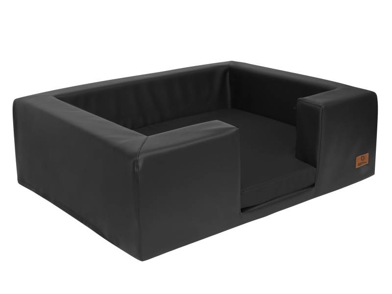 elGiga Hundebett Andy aus Kunstleder - Innenkissen waschbar - M 80 x 60 cm elGiga Hundebett Andy aus Kunstleder - Innenkissen waschbar - M 80 x 60 cm von KETTtex
