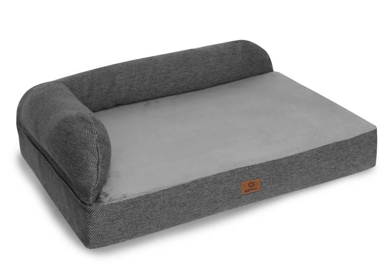 elGiga orthopädisches Hundebett Markus - Bezug mit RV waschbar - L 100 x 65 cm von KETTtex