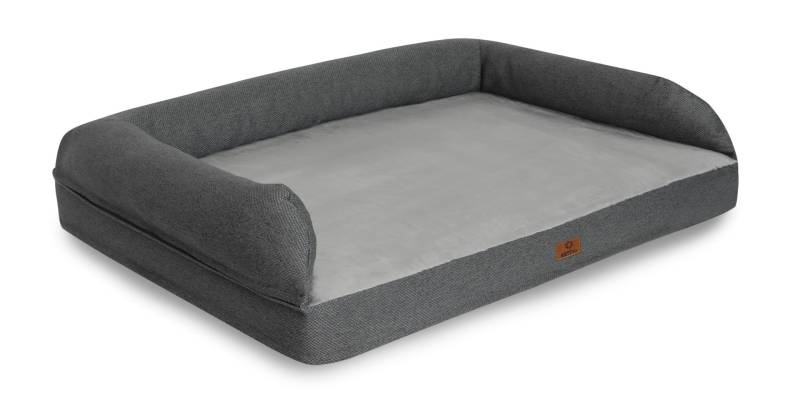 elGiga orthopädisches Hundebett Moritz - Bezug mit RV waschbar - XL 120 x 75 cm von KETTtex