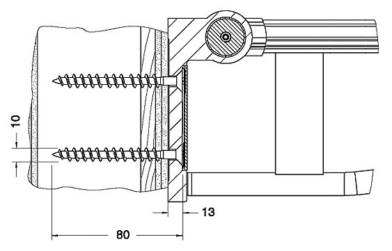 Keuco Befestigungsset 5 Plan Care 34991, 2x Senkholzschraube 10x80 V2A von KEUCO GmbH & Co. KG