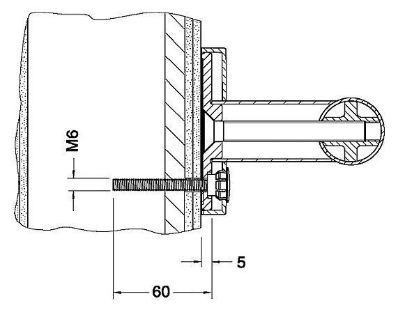 Keuco Befestigungsset 7 Plan Care 34993, 3x Zylinderschraube M6x60 V2A von KEUCO GmbH & Co. KG