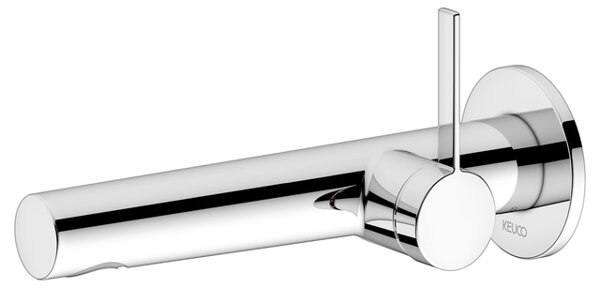 Keuco IXMO Armatur 59516, Einhebel-Waschtischmischer-Fertigset, 219mm, für Unterputz, Rosette rund, Farbe: Verchromt von KEUCO GmbH & Co. KG