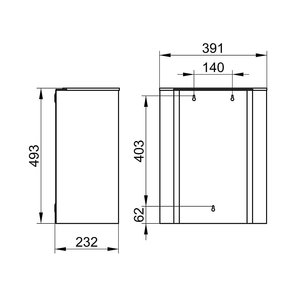 KEUCO Abfallsammler Plan 14988, Chrom-finish (Edelstahl poliert) 14988010000 von KEUCO