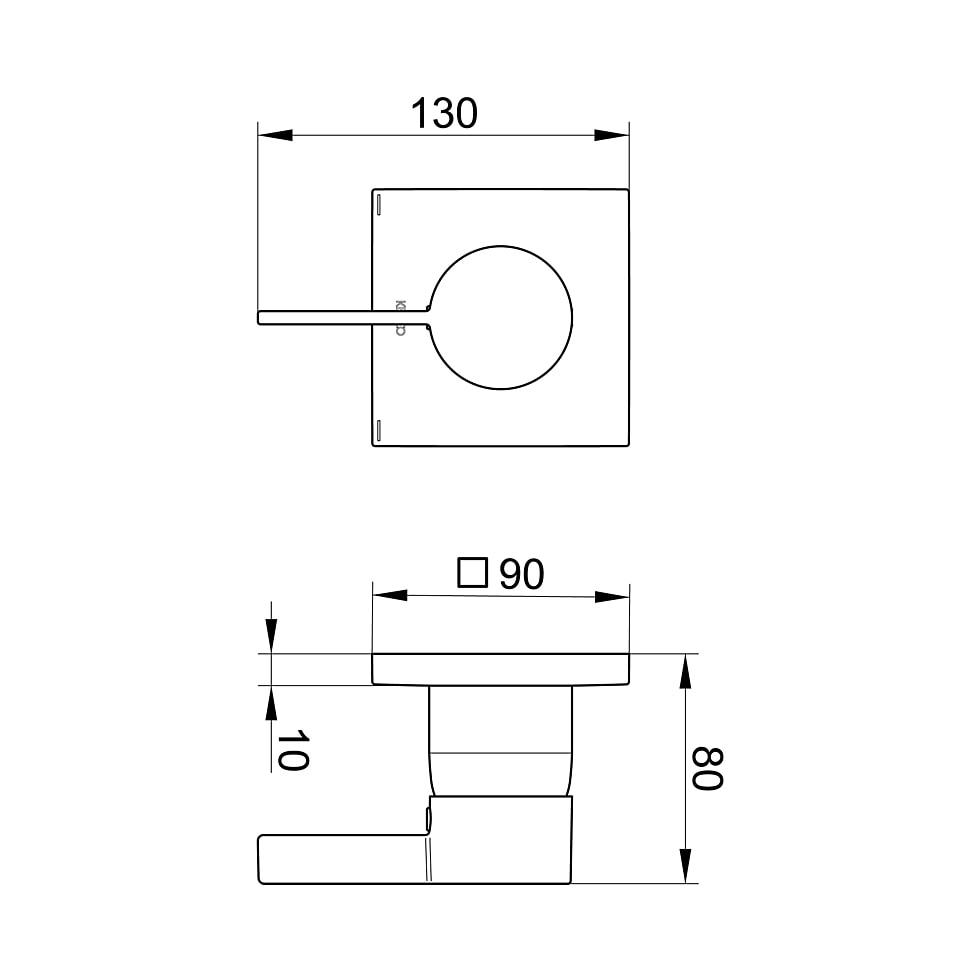 KEUCO Einhebel-Waschtisch-Mischer IXMO 59551, eckig, verchromt 59551019502 von KEUCO