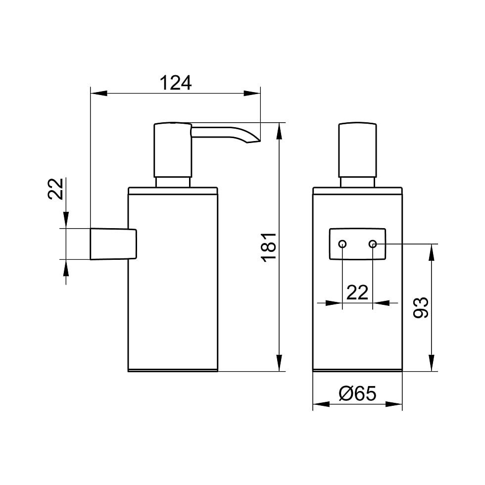 KEUCO Lotionspender Plan 14953, Pumpe/Kunstoffeinsatz, verchromt 14953010100 von KEUCO