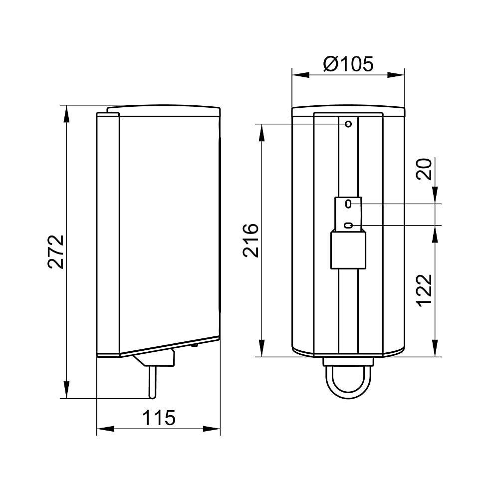 KEUCO Lotionspender Plan 14954, Pumpe/Kunststoff-Behälter, verchromt 14954010100 von KEUCO