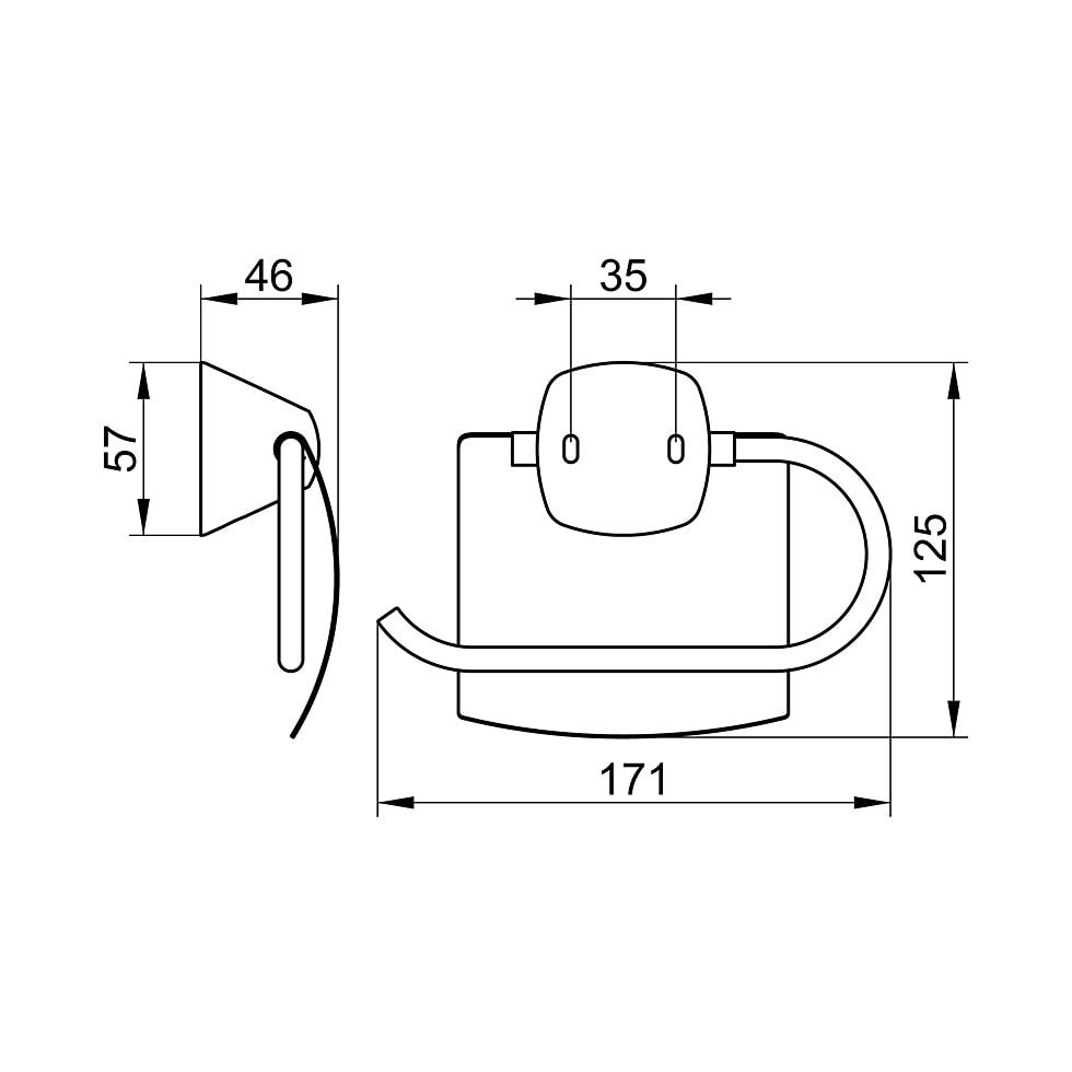 KEUCO Toilettenpapierhalter City.2 02760, mit Deckel, verchromt 02760010000 von KEUCO