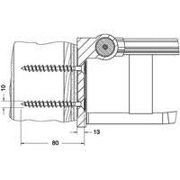 Keuco - Befestigungs-Set 5 Plan Care 34991, 2x Senkholzschraube 10x80 V2A von KEUCO