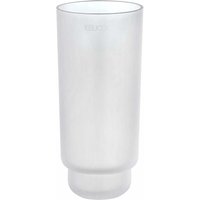 Original Ersatz-Glas, Echt-Kristallglas weiß mattiert für Toilettenbürsten-Garnitur Edition 11, 19 cm hoch, Glas-Behälter für WC-Bürste - Weiß - Keuco von KEUCO