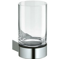 Glashalter Plan mit Echtkristall-Glas silber eloxiert 14950179000 - Keuco von KEUCO