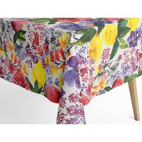 Jacquard Tischdecke Beschichtete Baumwolle Tischbelag Frida Zitronen Blüten Sommer Früchte Eckig Rund Oval Jacquard Tischdecke Beschichtete Baumwolle Tischbelag Frida Zitronen Blüten Sommer Früchte Eckig Rund Oval von KEVKUS