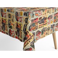 Jacquard Tischdecke Beschichtete Baumwolle Tischbelag Judy American Diner Eckig Rund Oval von KEVKUS