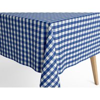 Jacquard Tischdecke Beschichtete Baumwolle Tischbelag Menorca C-602 Kariert Blau Eckig Rund Oval Jacquard Tischdecke Beschichtete Baumwolle Tischbelag Menorca C-602 Kariert Blau Eckig Rund Oval von KEVKUS