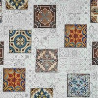 Jacquard Tischdecke Beschichtete Baumwolle Tischbelag Mosaik Fliesen Venedig Dg508 Eckig Rund Oval von KEVKUS