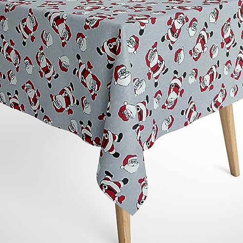 KEVKUS Baumwolltischdecke Weihnachten Advent GLOTON C-801 Weihnachtsmann grau eckig rund oval Rand: Baumwollpaspel, Größe 120 x 160 cm eckig KEVKUS Baumwolltischdecke Weihnachten Advent GLOTON C-801 Weihnachtsmann grau eckig rund oval Rand: Baumwollpaspel, Größe 120 x 160 cm eckig von KEVKUS