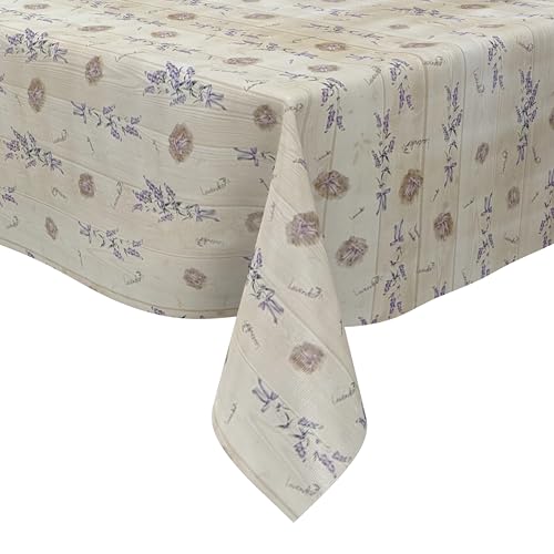 KEVKUS Wachstuch Tischdecke 107A Lavendel Holz wählbar in eckig, rund und oval - Größe oval 140x240cm Schnittkante KEVKUS Wachstuch Tischdecke 107A Lavendel Holz wählbar in eckig, rund und oval - Größe oval 140x240cm Schnittkante von KEVKUS