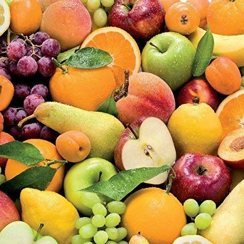 KEVKUS Wachstuch Tischdecke Meterware Früchte Obst C147050 Größe wählbar in eckig rund oval (140 x 180 cm oval) von KEVKUS