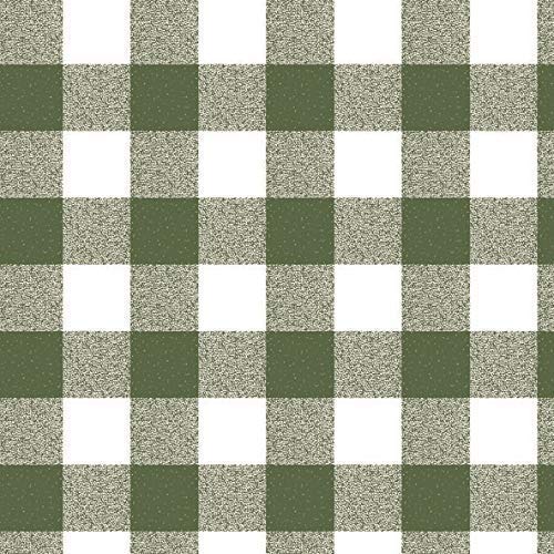 KEVKUS Wachstuch Tischdecke Meterware kariert grün P107-3 Größe wählbar in eckig rund oval (5 m x 140 cm eckig) von KEVKUS