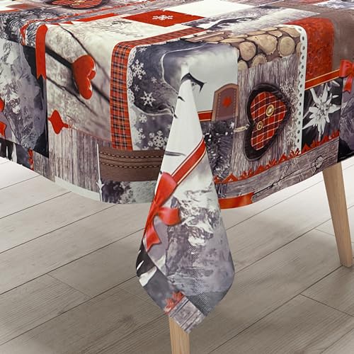 KEVKUS Wachstuch Tischdecke P192-1 Weihnachten Advent Rentier wählbar in eckig, rund und oval - Größe eckig 140x180cm Schnittkante KEVKUS Wachstuch Tischdecke P192-1 Weihnachten Advent Rentier wählbar in eckig, rund und oval - Größe eckig 140x180cm Schnittkante von KEVKUS