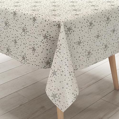 KEVKUS Wachstuch Tischdecke P226-2 Sterne Silber Weihnachten Advent wählbar in eckig, rund und oval - Größe rund 120cm Schnittkante KEVKUS Wachstuch Tischdecke P226-2 Sterne Silber Weihnachten Advent wählbar in eckig, rund und oval - Größe rund 120cm Schnittkante von KEVKUS